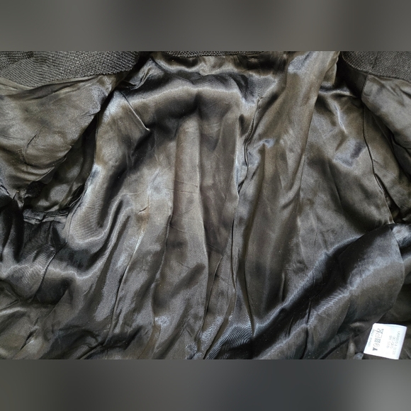 Elisabetta Franchi Italy Black Cropped Silk Lined Blazer Jacket. Size 42/ Sm-m - Picture 9 of 14